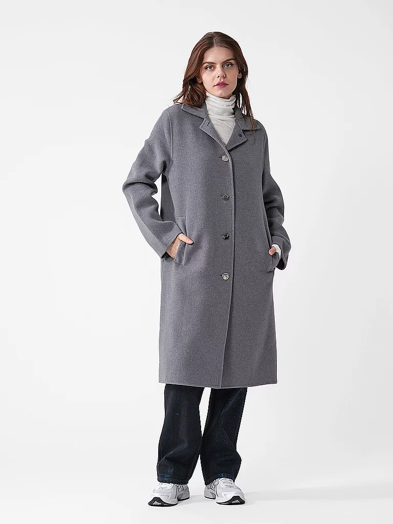 Tory Burch Wool Coat Gray 40 2